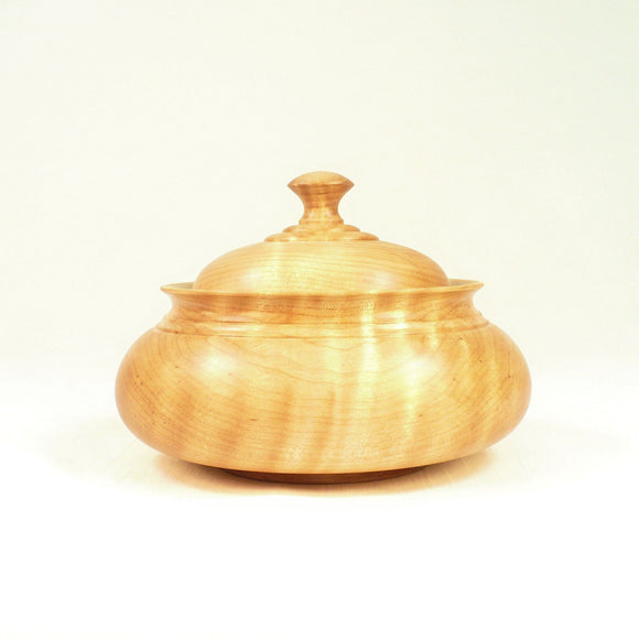 Sugar Bowl Handmade in Curly Maple by Picinae Studios