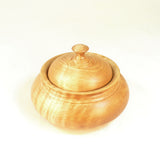 Wooden Sugar Bowl Handmade in Curly Maple by Picinae Studios