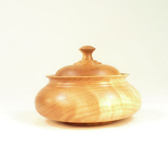Wooden Sugar Bowl in Maple Handmade by Picinae Studios