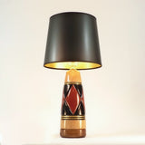 Carved Wooden Table Lamp Handmade By Picinae Studios