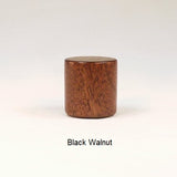 Lamp Finial Black Walnut Wood Drum 4