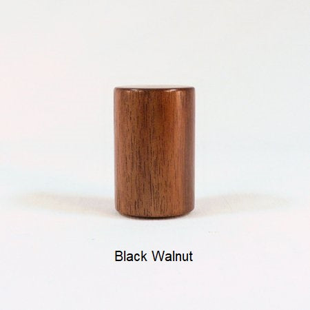 Black Walnut Lamp Shade Finial Drum 14 Mid Century Modern