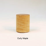 Lamp Finial Drum 7 Curly Maple