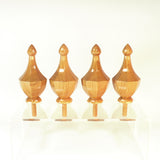 Octagonal Bed Post Finials in Cherry
