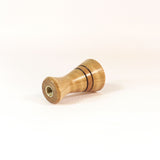 Custom Wooden Pendant lamp finial handmade by Picinae Studios 