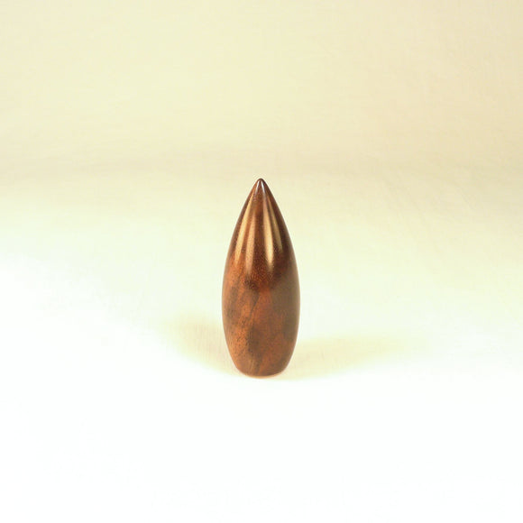 Special Lamp Finial, Dart 2 in Figured Black Walnut & Brass with Tung Oil Finish