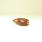Special Lamp Finial, Dart 2 in Figured Black Walnut & Brass with Tung Oil Finish
