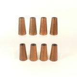 Custom Lamp Necks for Jeff, Handmade in Black Walnut