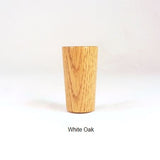Taper Lamp Finial in White Oak Handmade by Picinae Studios