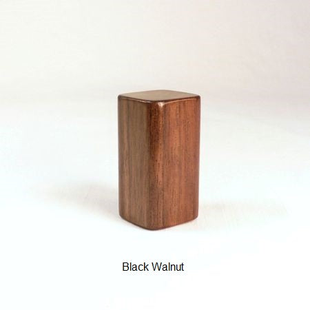 Black Walnut Lamp Finial Square 2 Handmade by Picinae Studios