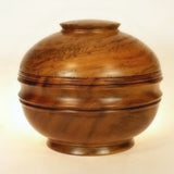 Wooden Bowl With Lid Orb Style 1 Teak
