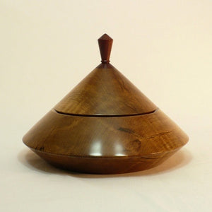 Wood Bowl With Lid Pinnacle 1 Ambrosia Maple Bubinga