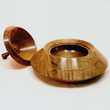 Wood Bowl With Lid Pinnacle 1 Ambrosia Maple Bubinga