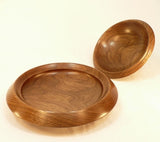 Wood Bowl With Lid Black Walnut Zebrawood Pillow Style 3