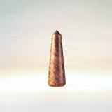 Wood Lamp Finial Taper 4 Black Walnut Burl
