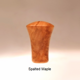 Lamp Shade Finial Bow Pattern 1 Spalted Maple Wood