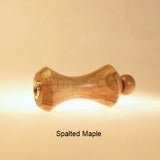 Lamp Finial Button Pattern 1 Spalted Maple Wood 