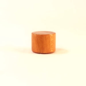 Lamp Finial Drum 10 Mahogany Wood