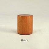Lamp Finial Drum 6 Cherry Wood