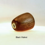 Lamp Shade Finial Cup 6 Black Walnut Wood