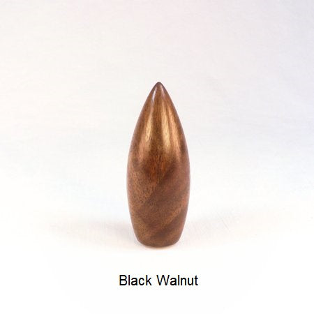 Black Walnut Lamp Finial Handmade In Dart Pattern 2