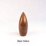 Black Walnut Lamp Finial Handmade In Dart Pattern 2