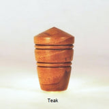 Teak Wood Lamp Finial Dome 2
