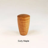 Wooden Lamp Finial Curly Maple Dome 7