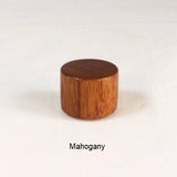 Lamp Finial Drum 10 Mahogany Wood