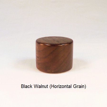 Wooden Lamp Finial Drum 5 Black Walnut
