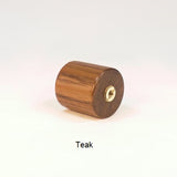 Wooden Table Lamp Finial Drum 9 Teak