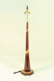 Pencil Post Floor Lamp Handmade By Picinae Studios