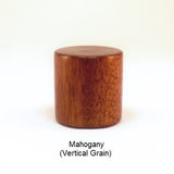 Lamp Finial Drum 9 Mahogany Wood