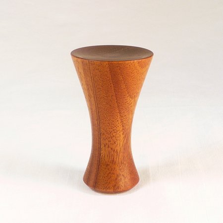 Custom Floor Lamp Finial In Mahogany