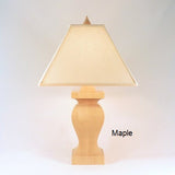 Traditional Wooden Table Lamp Handmade By Picinae Studios