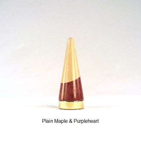 Ring Cone Handmade Maple Purpleheart Brass by Picinae Studios