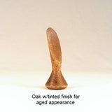 Oak Lamp Finial Handmade by Picinae Studios