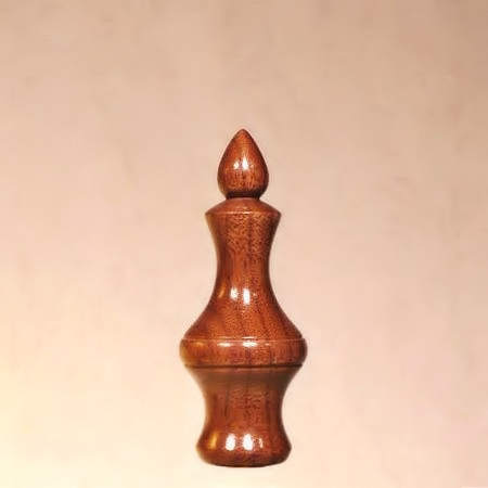Lamp Finial Black Walnut Wood Spires 23
