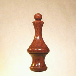 Wooden Lamp Finials Black Walnut Spires 4