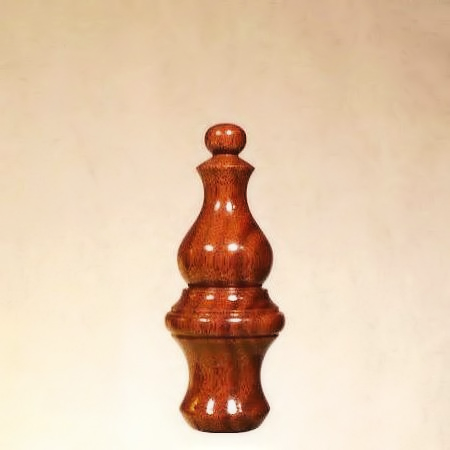 Wood Lamp Finial Black Walnut Spires 9