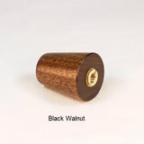 Wood Lamp Finial Taper 1 Black Walnut