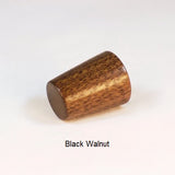 Wooden Lamp Finial Black Walnut Taper 1