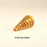 Wood Lamp Finial Taper 7 Ambrosia Maple
