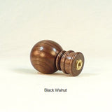 Wood Lamp Finial Ball 7 In Black Walnut