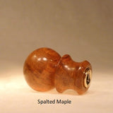 Wood Lamp Finial Ball Pattern 1 in Spalted Maple