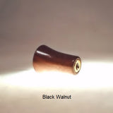 Lamp Shade Finial Bow Pattern 1 Black Walnut Wood