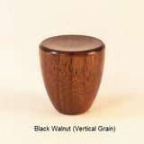 Wooden Lamp Finial Cup 7 Black Walnut