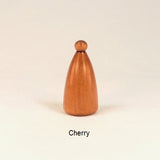 Cherry Wood Lamp Shade Finial Button 4 Handmade