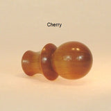 Wood Lamp Finial Ball Pattern 2 in Cherry