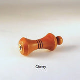 Table Lamp Finial Button Pattern 2 Cherry Wood